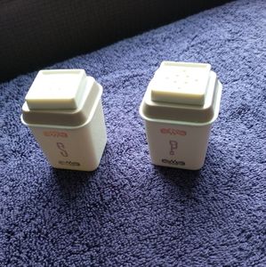 Vintage Hard Plastic Salt Pepper Shakers